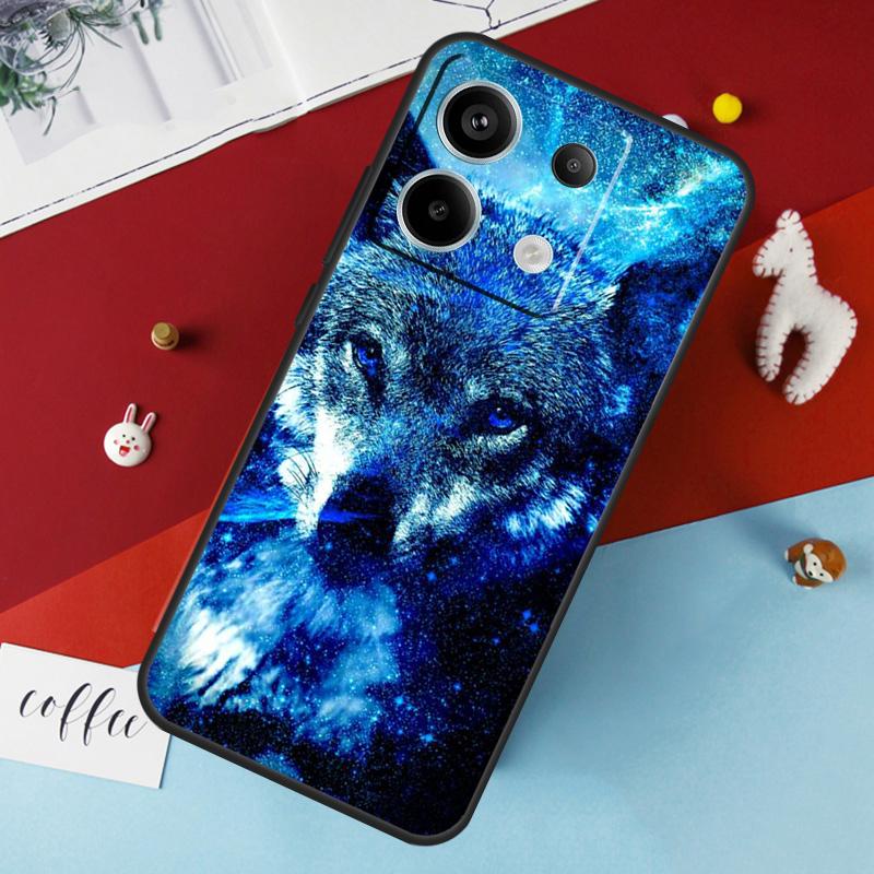 Animal Wolf Galaxy Case For Xiaomi Redmi Note 14 13 Pro 12 11 10 15 Pro Plus Redmi 15 10C 12C 13C 14C 15C Cover