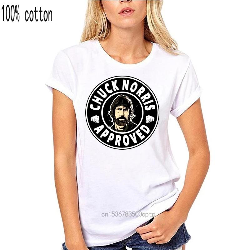 Men T Shirt Funny Chuck Norris Approved Sports T Shirt Funny T-shirt Novelty Tshirt Women