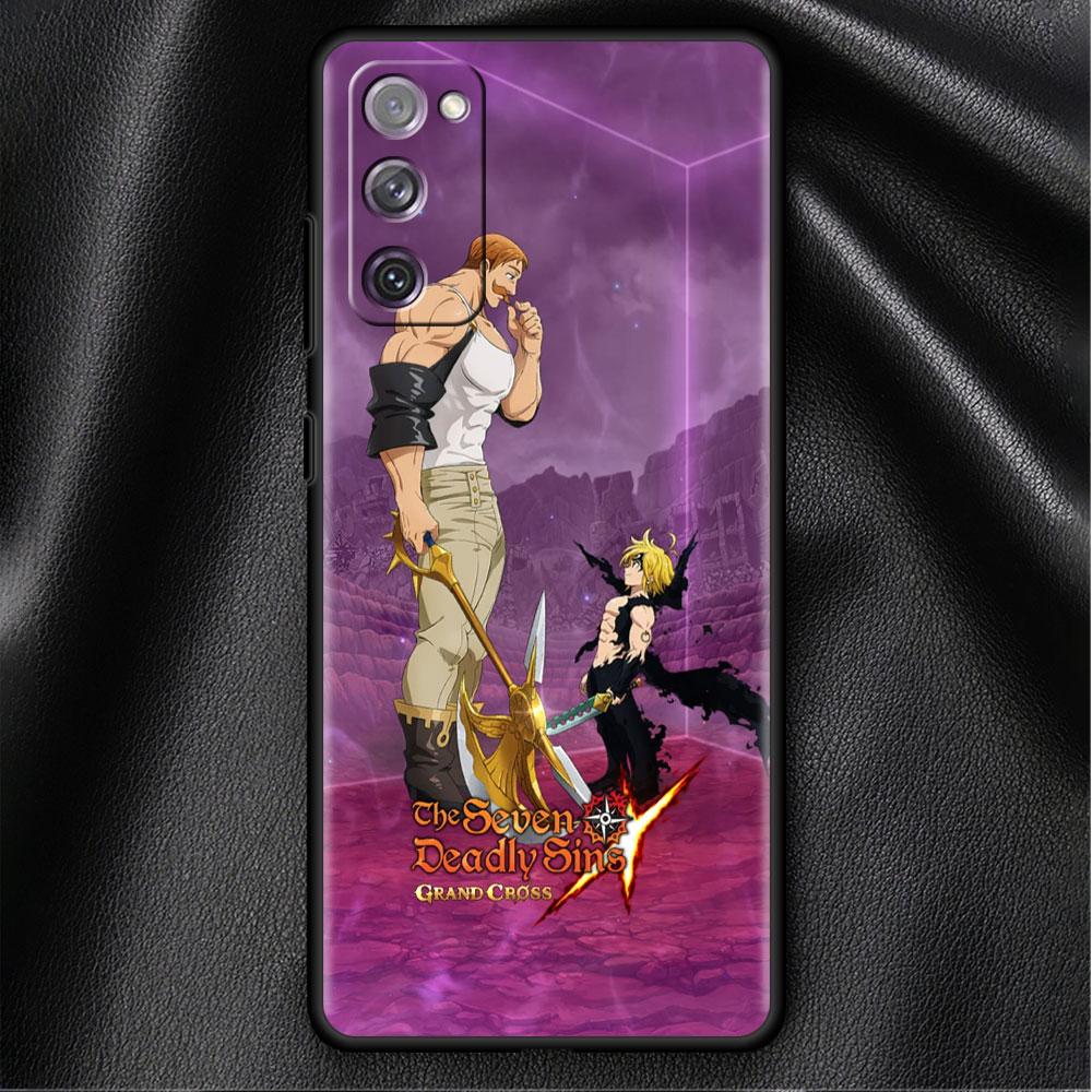 

Чехол-бампер для Samsung Galaxy S22 Ultra S21 FE S20 Plus S10 Lite, чехол для телефона S10e S9 S8 S7, силиконовый чехол «Семь смертных грехов» Samsung S7