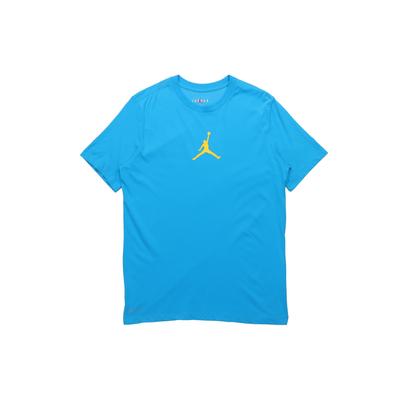 Jumpman Schnelltrocknendes Rundhals Kurzarm T-Shirt Herren Oberteile Laser-Blau BQ6741-446