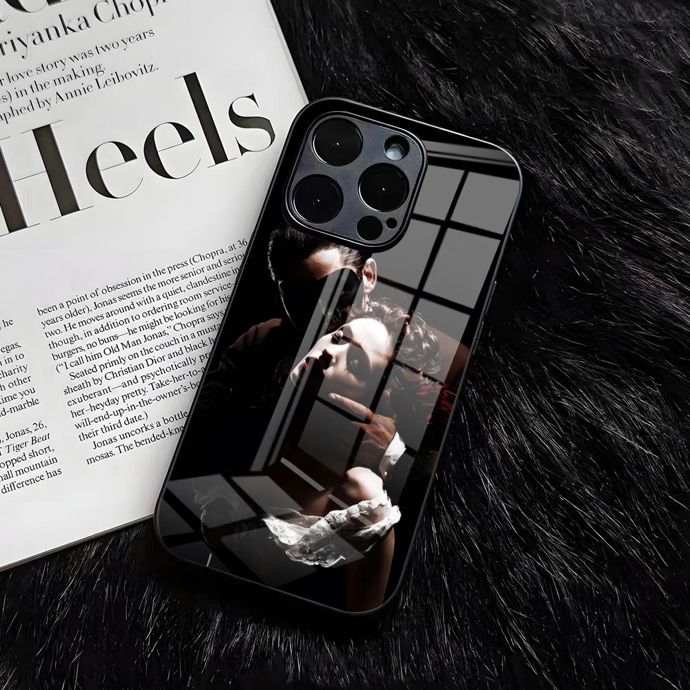 Husă de telefon Phantom Of The Opera Pentru IPhone 17 Air 16 E Pro Max 15 14 13 Mini 12 Pro 11 Max Plus Capac Negru din Sticlă