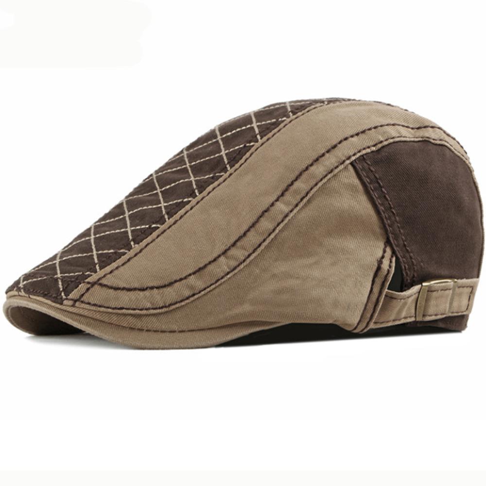 HT4619 Beret Cap Men Women 100% Cotton Spring Summer Hat Cap Artist Painter Beret Hat Adjustable Ivy Flat Cap Male Female Berets