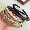 Style Headbands Minimalist Solid Color Womens Weaving Hair Accessories
