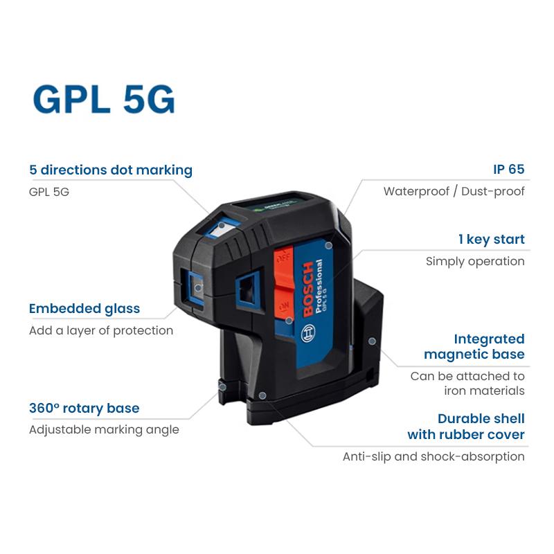 Bosch GPL laser level GPL3G/5G Professional Green Light Dotting Instrument Laser Level
