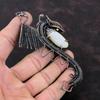 Mother Of Pearl Pendant Copper Wire Wrapped Pendant Dragon Pendant Handmade Copper Wire Jewelry Gemstone Pendant For Gift Birthstone Jewelry
