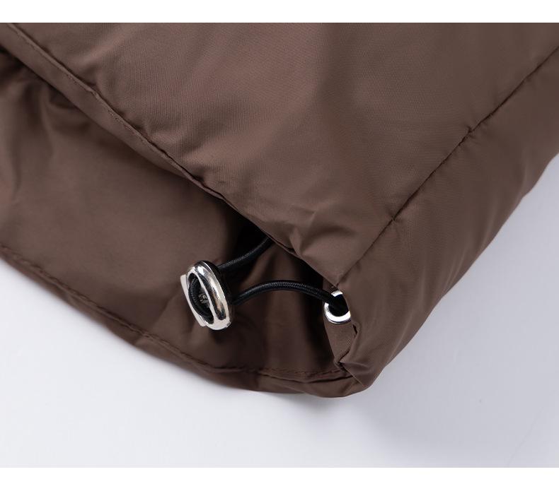 2024 Women's Winter Patchwork Cotton Jacket with Lambswool Cuffs - Short European Style