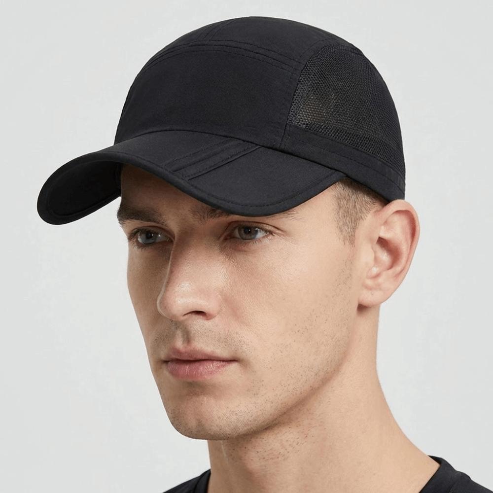 Quick Dry Outdoor Sun Hat Solid Color Sports Caps Breathable Baseball Cap Camping