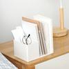 Bookends Pen Holder Desk Storage Box Delicate Office Supplies Desk Organizers for Desk Pen Book