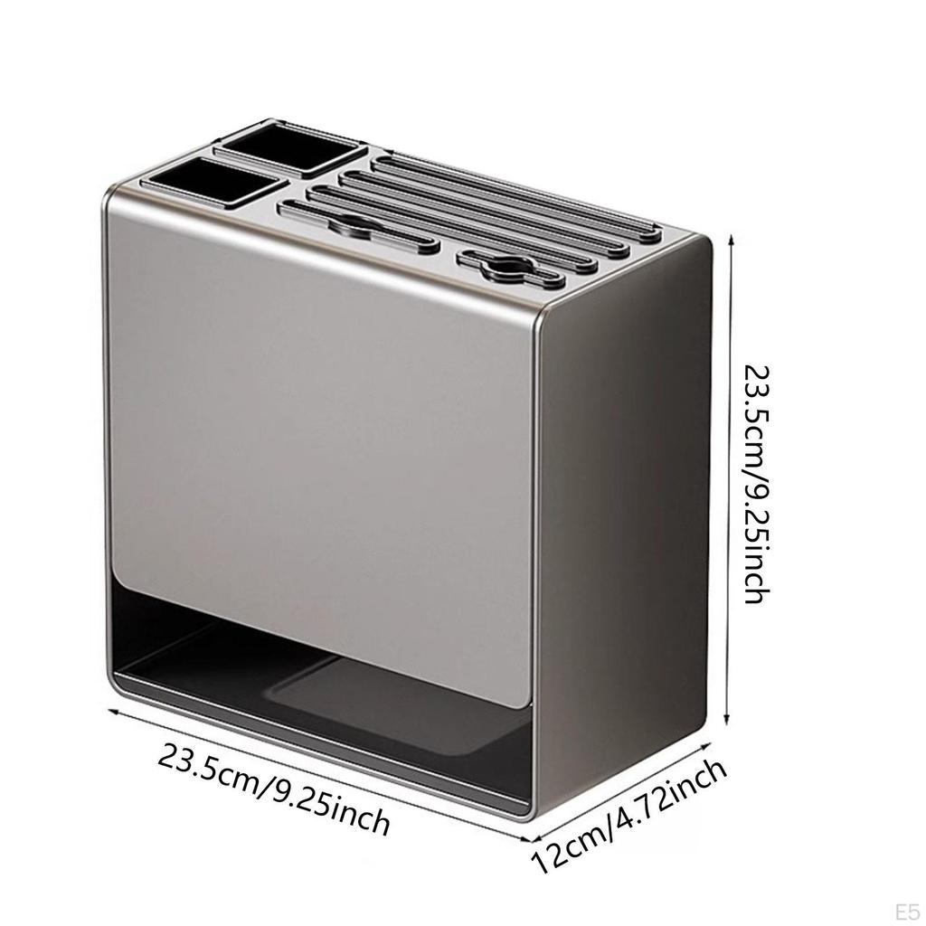 Messerblock-Trockenständer, multifunktional, mehrere Schlitze, leicht zu reinigen, universelle Aufbewahrung von Messern