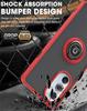 Shockproof Ring Stand Magnetic Matte Back Cover For Motorola Moto G85 G75 G55 G35 G15 G05 5G Case Soft Frame Hard PC Armor Funda