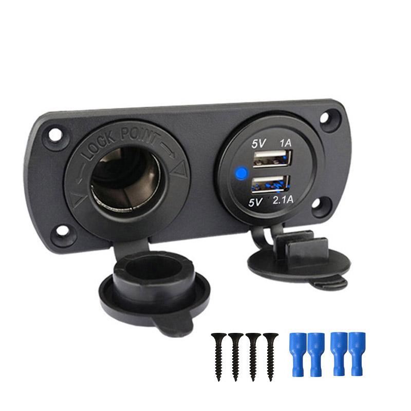 

DaierTek 12V Dual USB Автомобильный прикуриватель Разветвитель 12V Зарядное устройство Адаптер питания Аксессуары для розеток Новое поступление