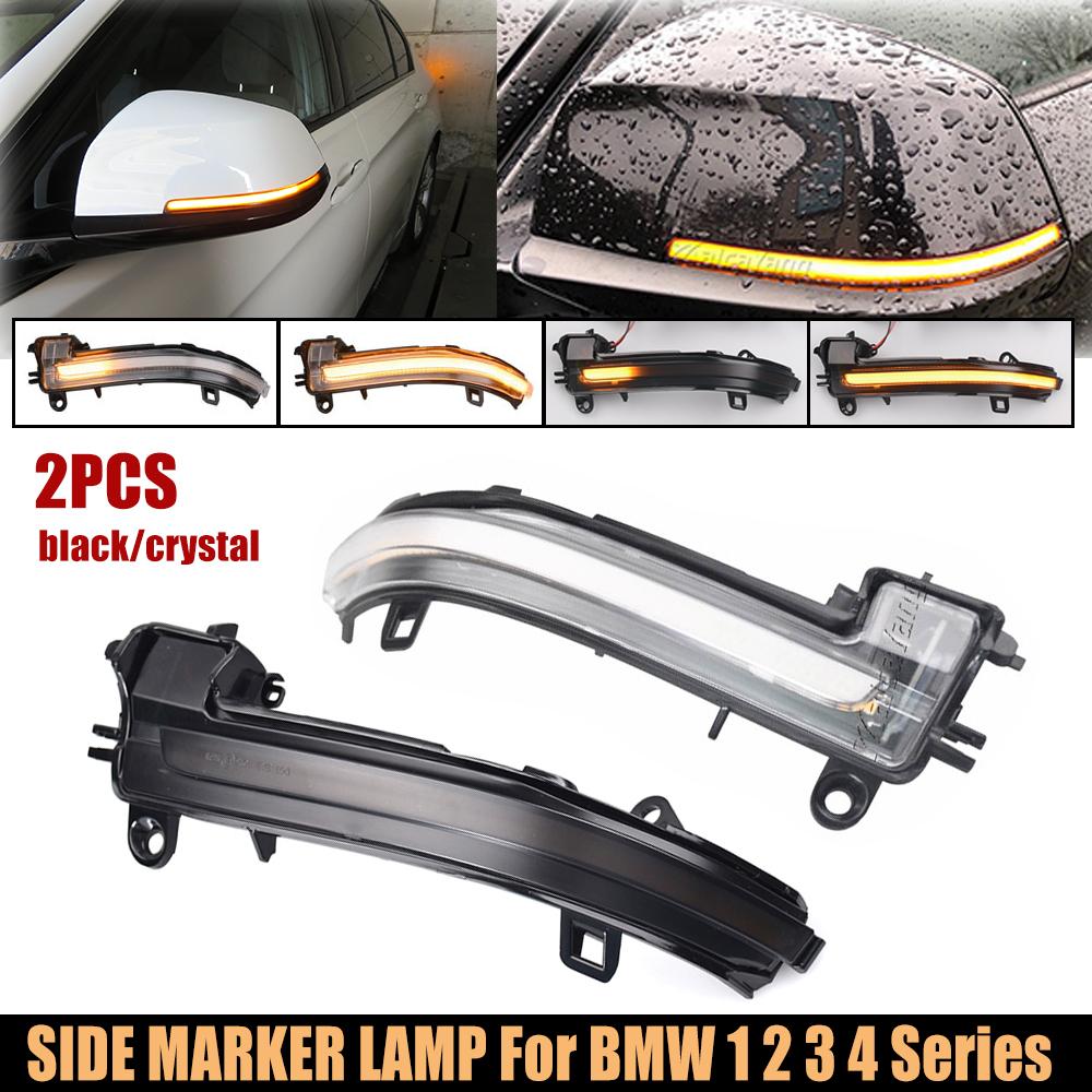 For BMW 1 2 3 4 Series X1 F20 F21 F22 F30 F31 F34 F32 E84 I3 LED Dynamic Turn Signal Blinker Side Mirror Sequential Light Lamp