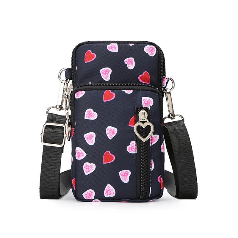 Women's Crossbody Phone Bag - 2023 Korean Canvas Shoulder Bag, Casual Small Square Wristlet & Neck Pouch