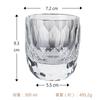 Whiskey Rocks K9 Crystal Handcrafted by Cut for Shochu and Birthday Wooden Box Included Glass, Glass, Glass, 300ml, Artisans, Hand-Polished, Glass,