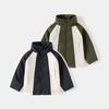 And Autumn Children's Thin Stand-Up Collar Jacket Korean Style Boys' Color-Block Zipper Shirt Windbreaker Windproof Clothing Children's Clothing