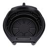 15L Oil Drain Pan with Pour Spout Black Anti Splash Oil Drip Catcher Container for Car Motorcycle Truck