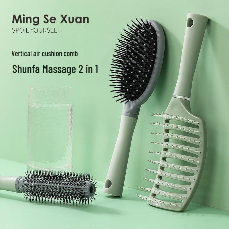 

Air Cushion Massage Comb for Women with Long Hair – Large Curved Styling Comb