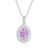 S925 Sterling Silver Clavicle Chain Oval Natural Crystal Pendant Luxury Wire Drawing Craft Minimalist Light Luxury Necklace For Women Daily Jewelry