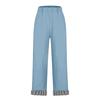 Women's Casual And Fashionable Color Loose Pants With Pocketes