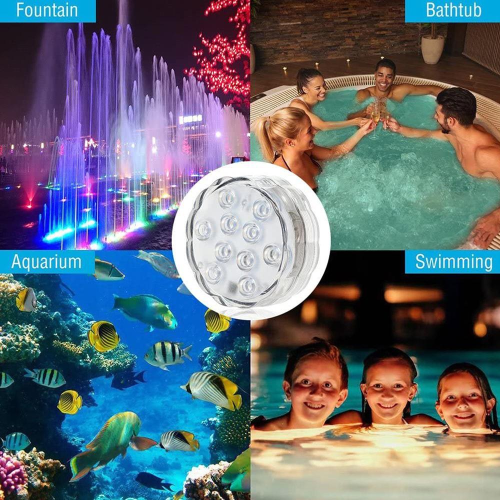 Rechargeable LED Pool Lights with Remote