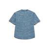 Kappa Player Series Logo Print Denim Casual Short Sleeve Shirt Unisex shirts Glacier-Blue K0CX2SD71D