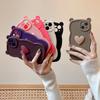 Bear Ears 3D Heart Compatible with iPhone 16 Pro Max Apple 17 Phone Case 15/14 Matte Soft Case