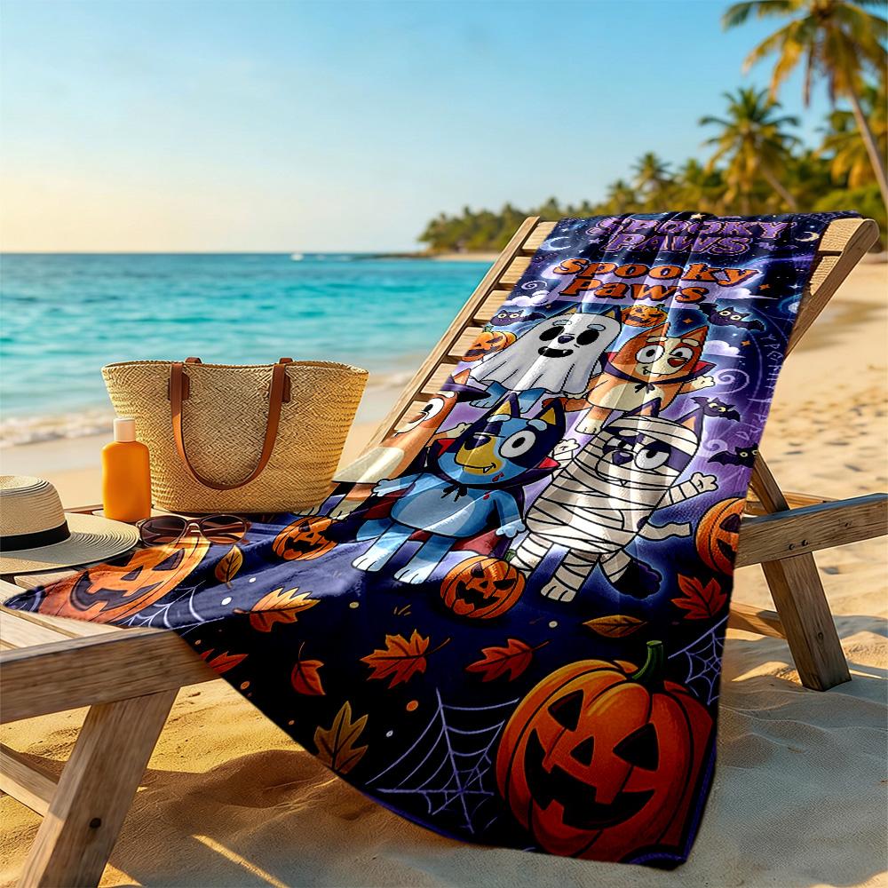 Bluey Beach Towel High Absorbency & Quick-Dry Comfortable Lightweight