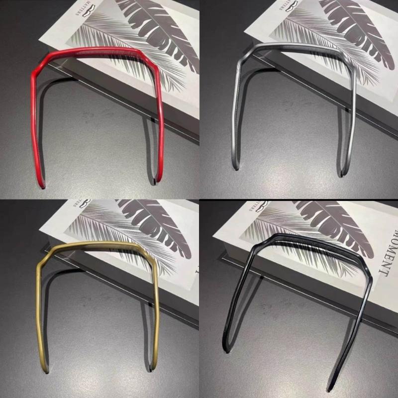 Fashion Acrylic Hairband Glasses Design Square Curly Thick Hair Headband Keep Your Hairstyle Secure and Unnoticeable