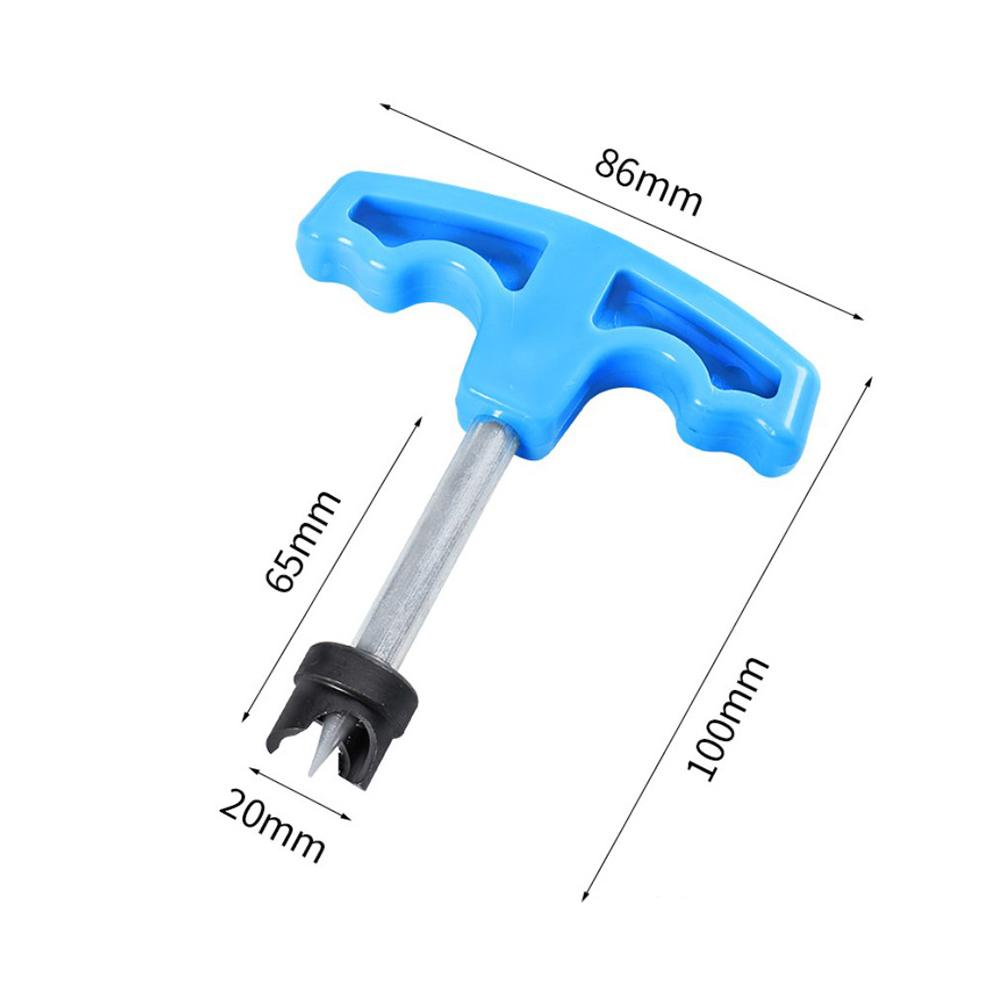 1 Pc Hole Opener Tool PE Pipe Bypass Hole Punch Forestry Irrigation Manual Drill Bit Blue T-shaped 16mm/20mm