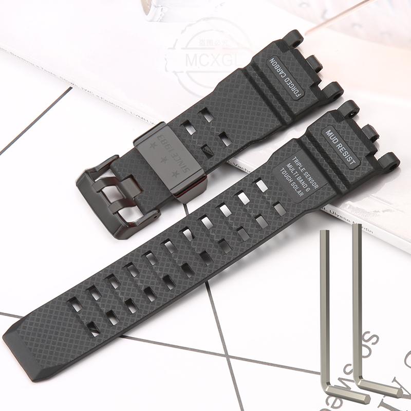 Resin Strap Suitable For Casio GWG-2000 GWG-2040 Men's TPU Sports Waterproof Watch Accessories Wristband Bracelet
