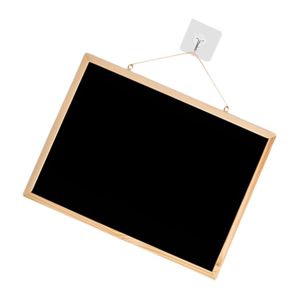 Hanging Chalkboard Double-Sided Blackboard Memo Board Writing Board Small Hanging Blackboard for Home Office Kitchen