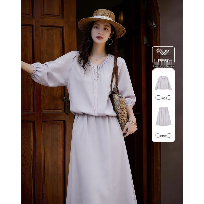 Demana Women s UPF50+ Sun Protection Two-Piece Set S
