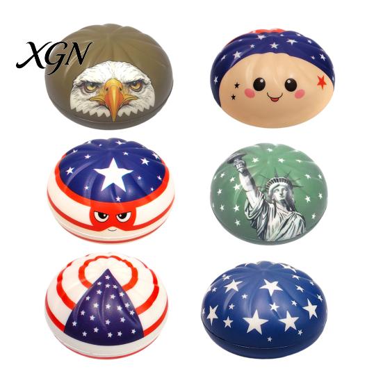 Stress Relief Toy Steamed Bun Squeeze Soft TPR Fidget Portable Fun Vent for Kids And Adults Office Desk Reliever Ball