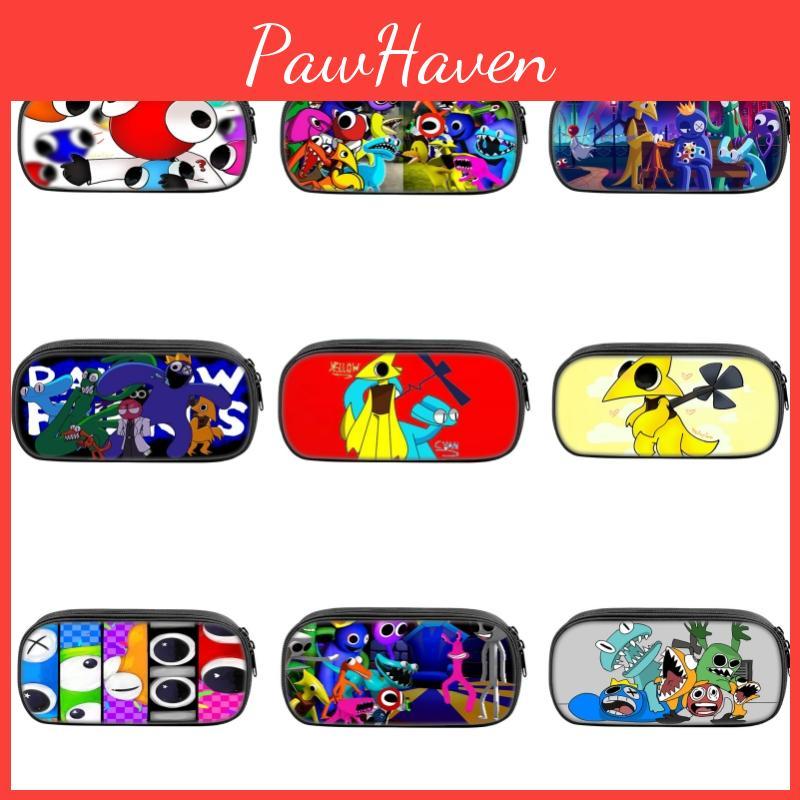 Rainbow Friends 2 Pencil Case Large Capacity Durable Nylon Material