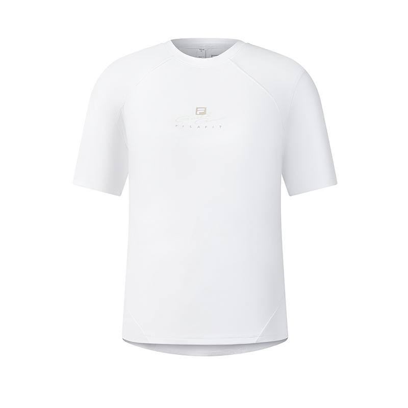 

FILA Fitness Cool Touch Moisture Wicking Versatile Trendy Casual Sports Short Sleeve T-Shirt Women Tops Jade-White A11W621111FWT M