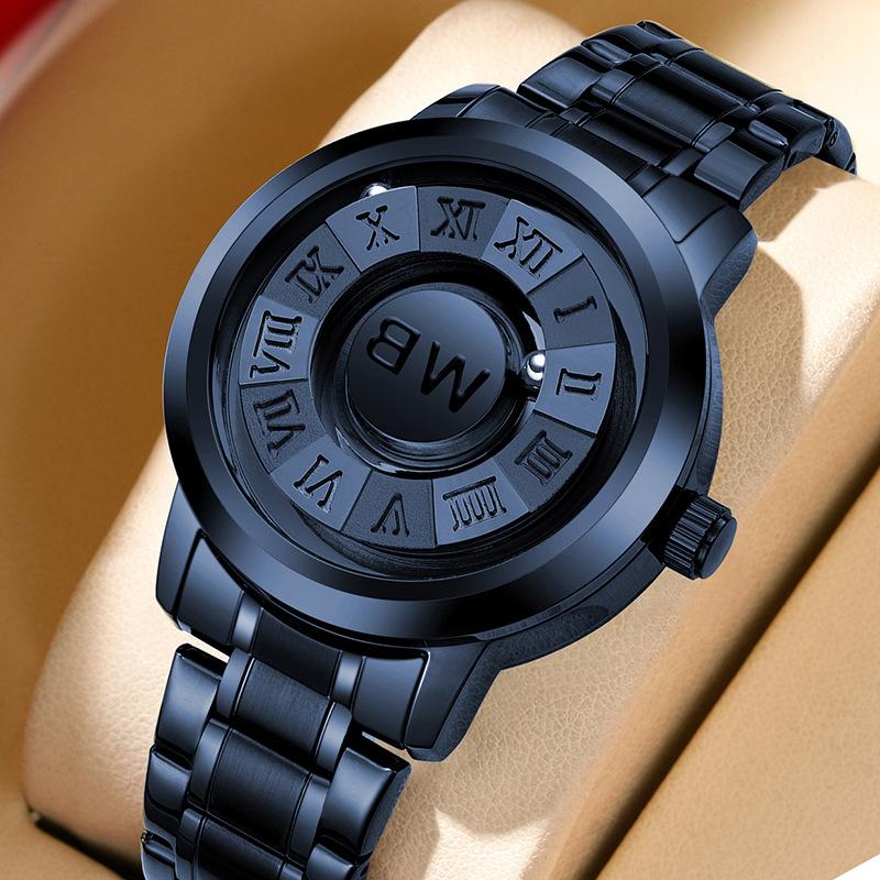 Men Wristwatches Top Brand Luxury Stainless Steel Band Creative Design Unique Men Quartz Watches