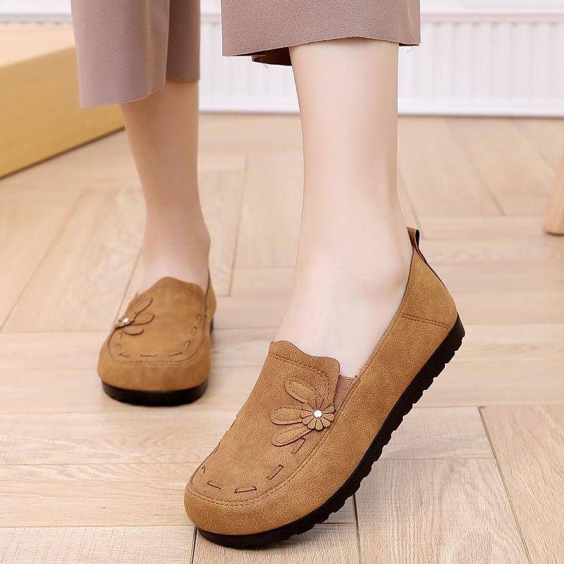 

Flat Shoes Women s New Spring Style New Chinese Grandma Shoe 35 верблюд
