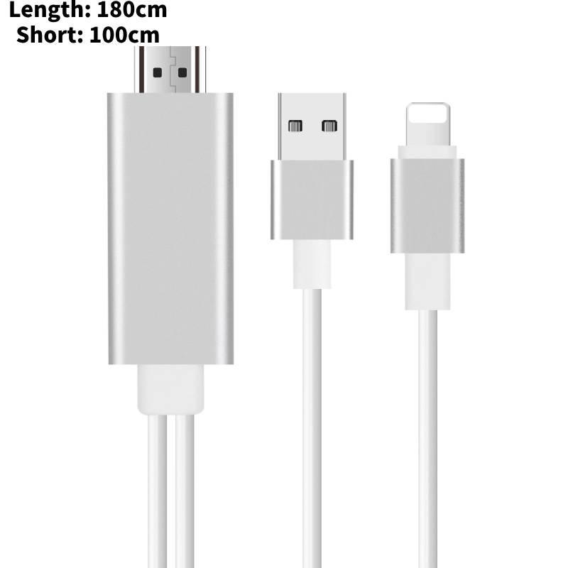 Lightning Adapter Hdmi Cable Mobile Phone 18m Copper Conductor Line Data