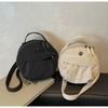 New High-value Foreign-style Durable Small Round Bag Versatile Light Commuting Small Backpack Diagonal Span Shoulder Handbag