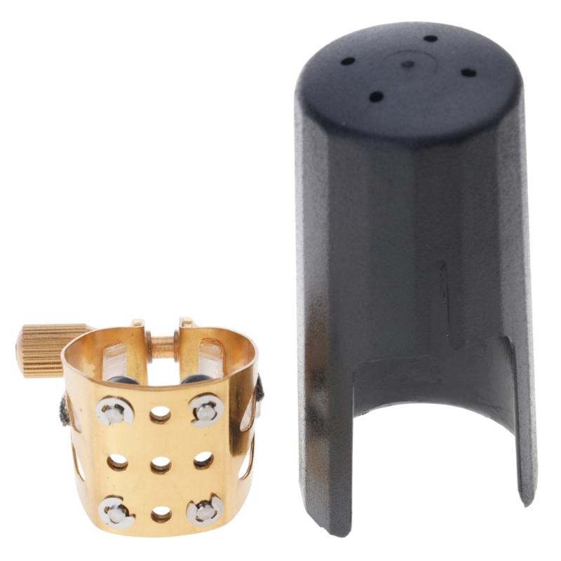 

Adjustable Saxophone Mouthpiece Ligature Secure Nonslip Clamp Design Precisions Tuned Sound Compact Size For Musicians 1