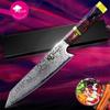 Damaskus kniv 8 tommer kjøkkenkniv japansk stil VG10 67 lag rustfrie kniver ergonomisk håndtak