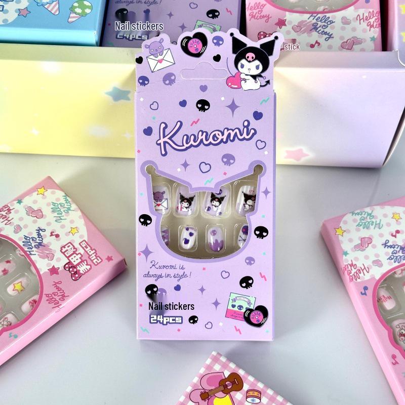 Genuine Sanrio Hello Kitty & Kuromi Children s Waterproof Nail Art Stickers