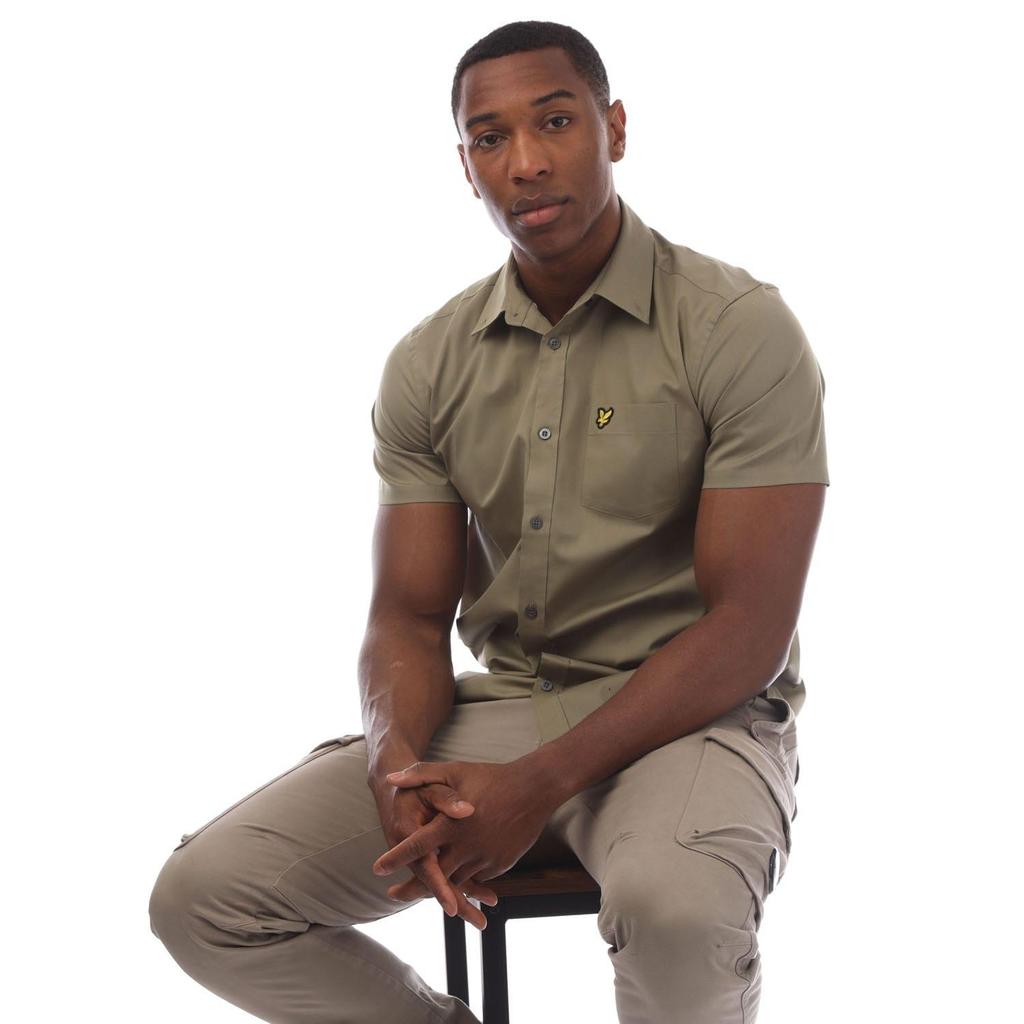 Lyle & Scott Mens Poplin Short-Sleeved Shirt