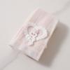 Kids Girls Lovely Bowknot Leggings with Embossed Rabbit Lace Hem Sweet Fashion Style Soft Stretchy Ankle Tights