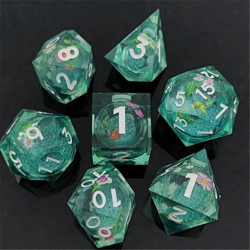 Resin Decal Quicksand for DND Dice Coc Running Group Dice Dnd Cthulhu Polyhedron Running Group Board Game DND Dice D