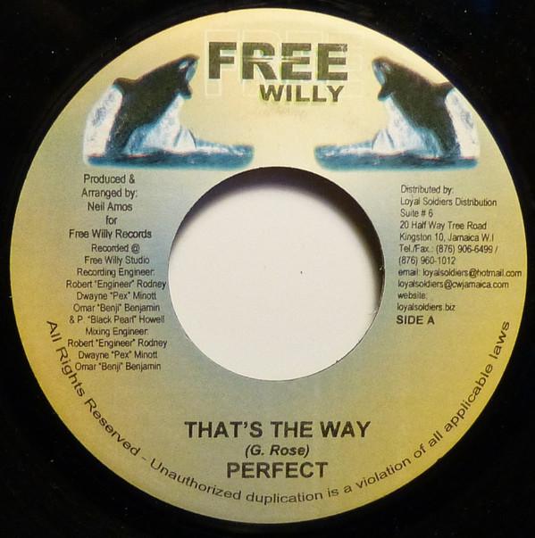 

7inch Record PERFECT - That s The Way NONE Free Willy Jamaica Reggae, Ska & Dub Used