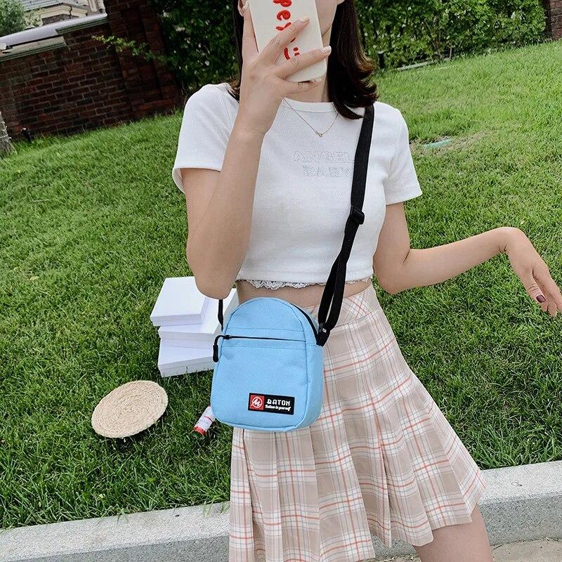 Retro Schulter Taschen Einfarbig Leinwand Umhängetaschen Außerhalb Tragbare Lagerung Taschen frauen Neue Mode Tasche