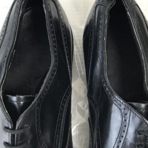 80er Vintage/HANOVER MASTER FLEX/Wingtip Goodyear Welt Schuhe/10D/27.0-27.5-28.0/Schwarz/SCHWARZ/(GEBRAUCHT)