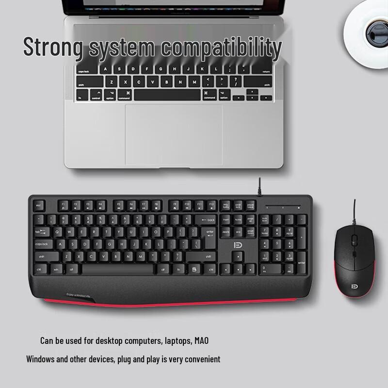 Fude 8500P Wired Keyboard and Mouse Combo