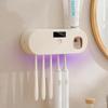 Wall-Mounted Automatic Toothpaste Dispenser & Toothbrush Holder Set